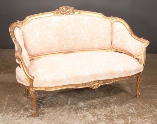 Louis XV Style Gold Gilt Canape