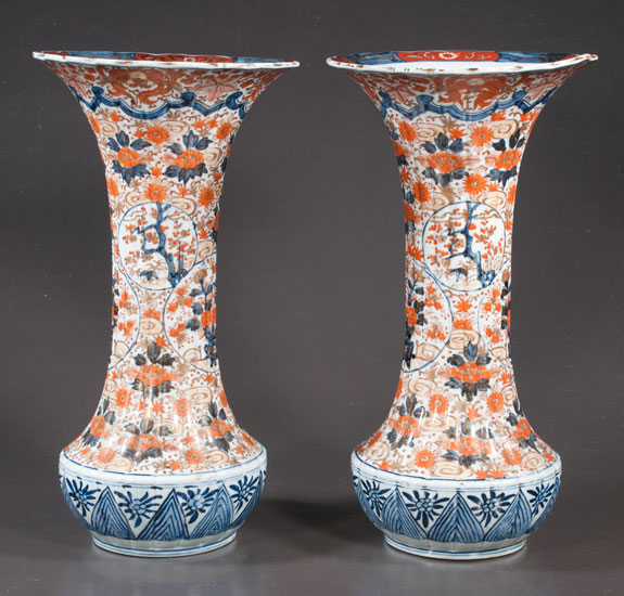 Pair Of Imari Porcelain Vases