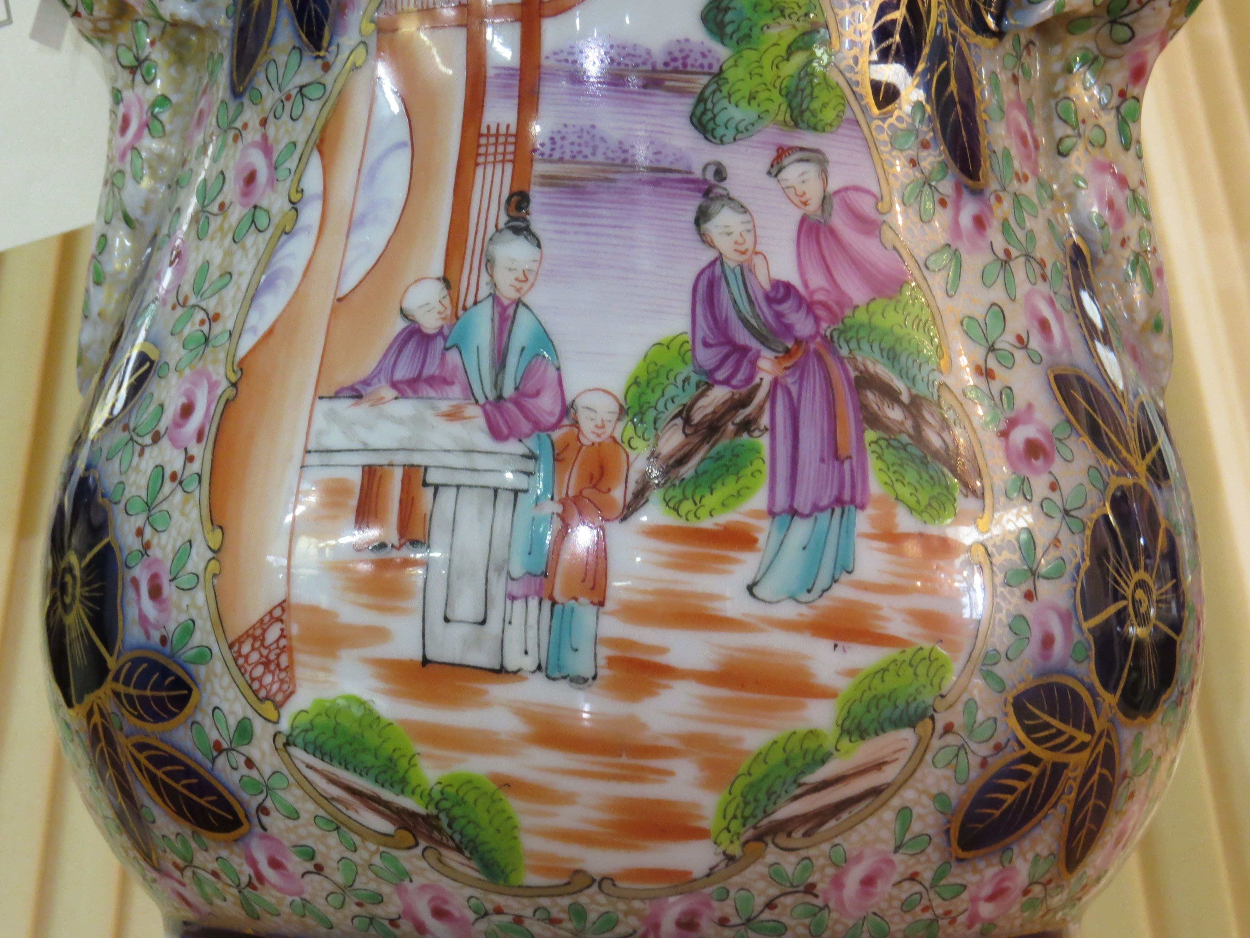 English Porcelain Lamp