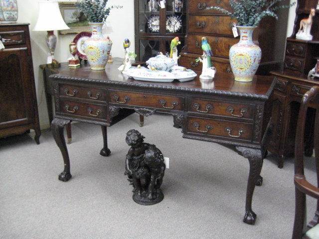 Irish Chippendale Style Mahogany Serving Table
