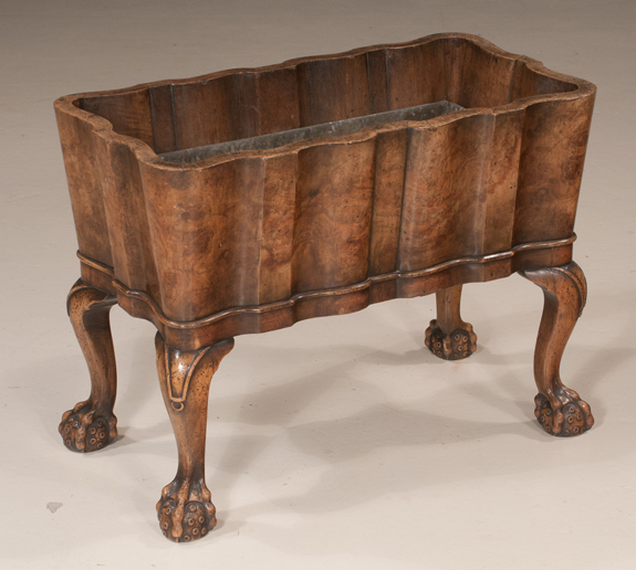 Chippendale Style Walnut Planter  (SOLD)