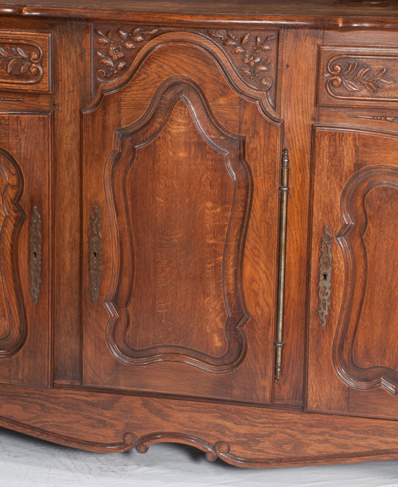 Country French Oak Buffet Cabinet  (SOLD)