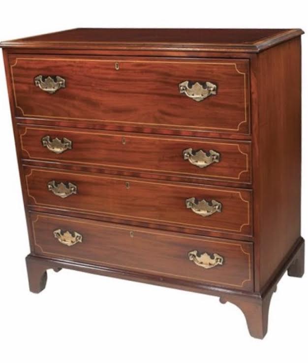 Chippendale Mahogany Secretaire Chest  (SOLD)