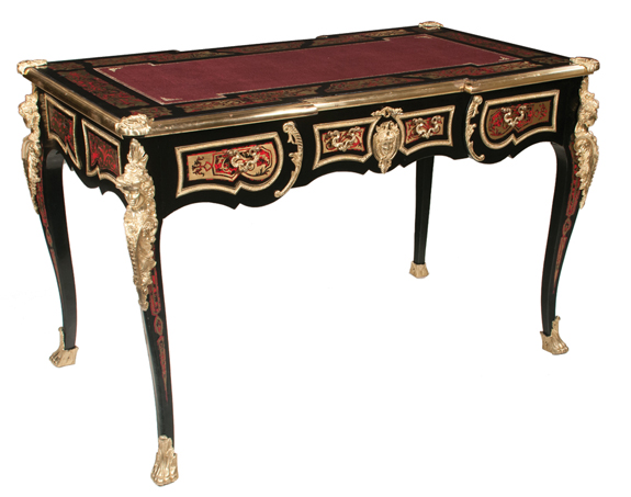 Bronze Mounted Louis XV Boulle Style Writing Desk  (SOLD)
