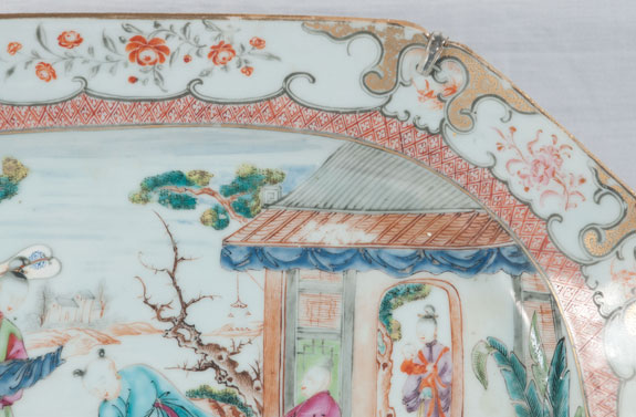 Chinese Export Mandarin Platter, c. 1780  (SOLD)