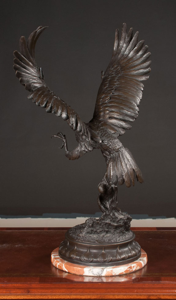 Bronze Sculpture of a Falcon  (SOLD)