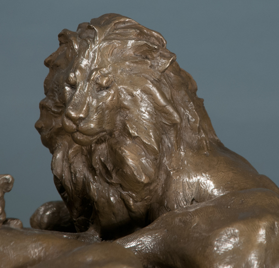 Bronze Sculpture of a Pride of Lions