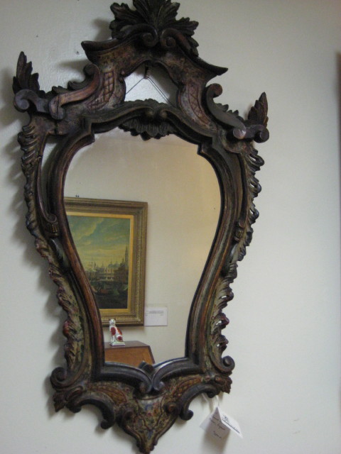 Carved And Painted Mirror