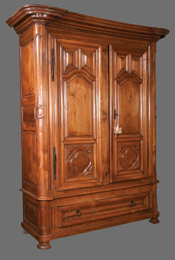 Exceptional Country French Walnut Armoire