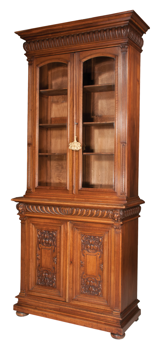 Pair of French Walnut Bookcase Cabinets  (SOLD)