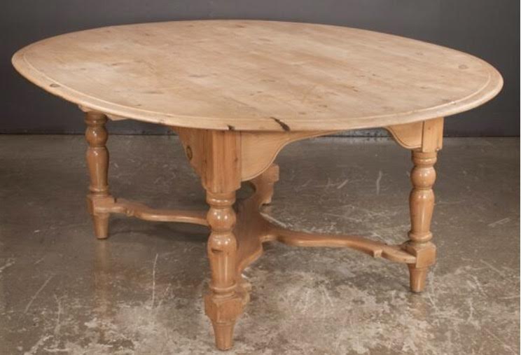Oval English Pine Dining Table