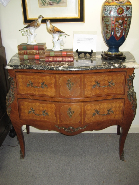 Pair Of Louis XV Style Bombe Commodes  (SOLD)