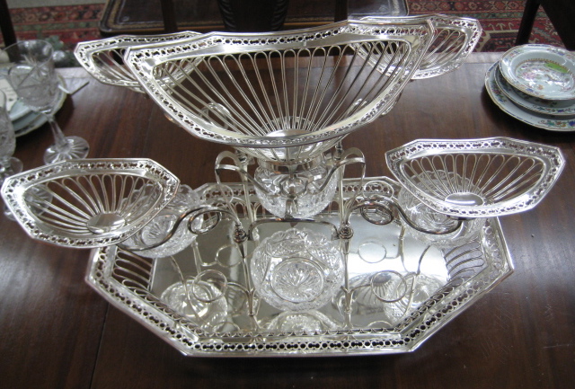 English Silver Plated Epergne