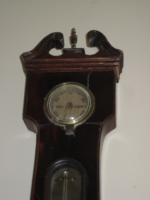 Chippendale Style English Mahogany Barometer