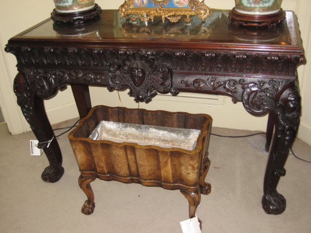 Irish Chippendale Carved Mahogany Center Of The Room Table