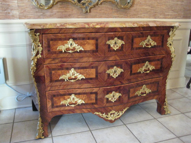 Louis XV Marble Top Commode