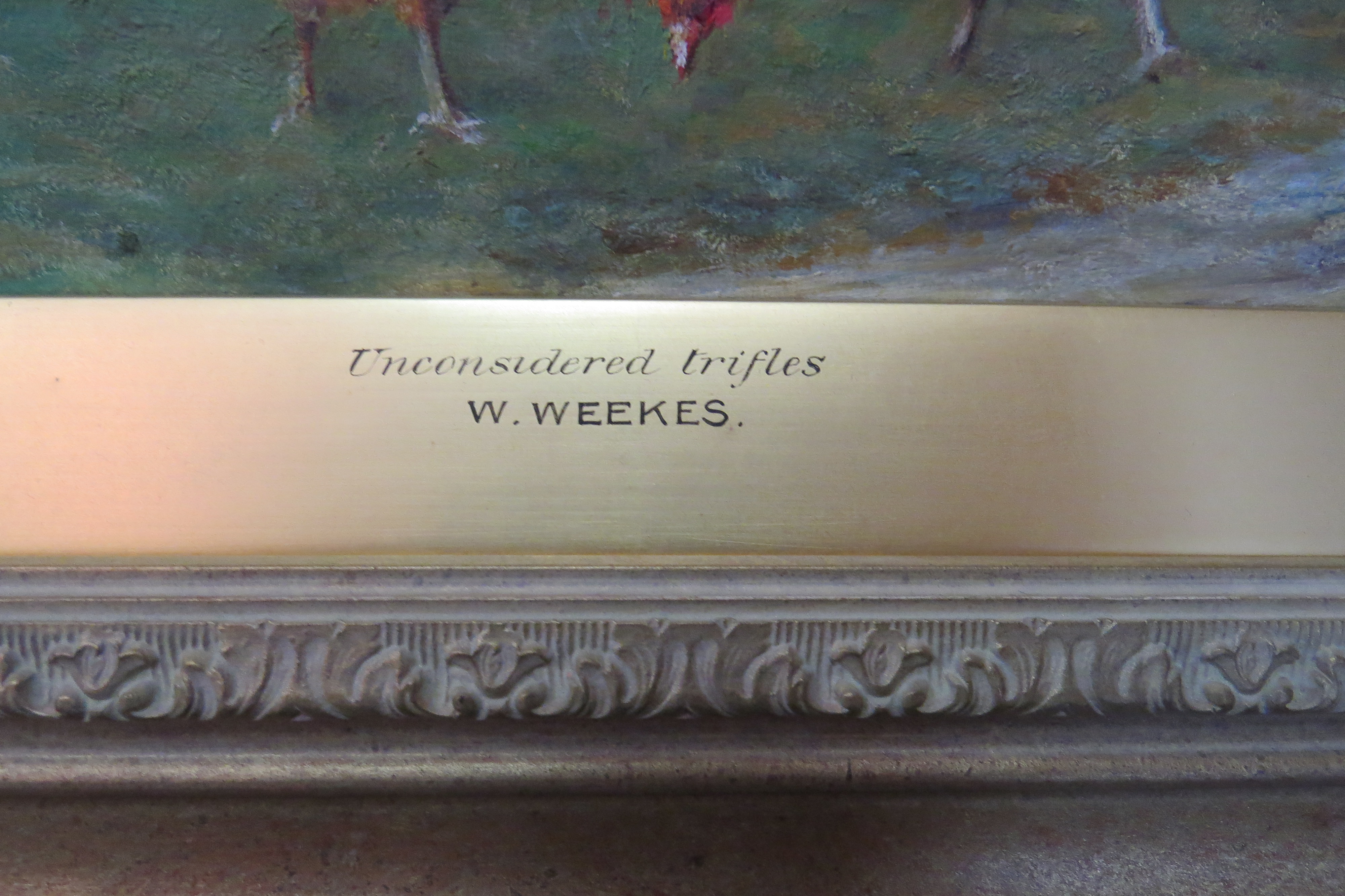 Oil on Canvas of “Unconsidered Trifles” by W. Weekes