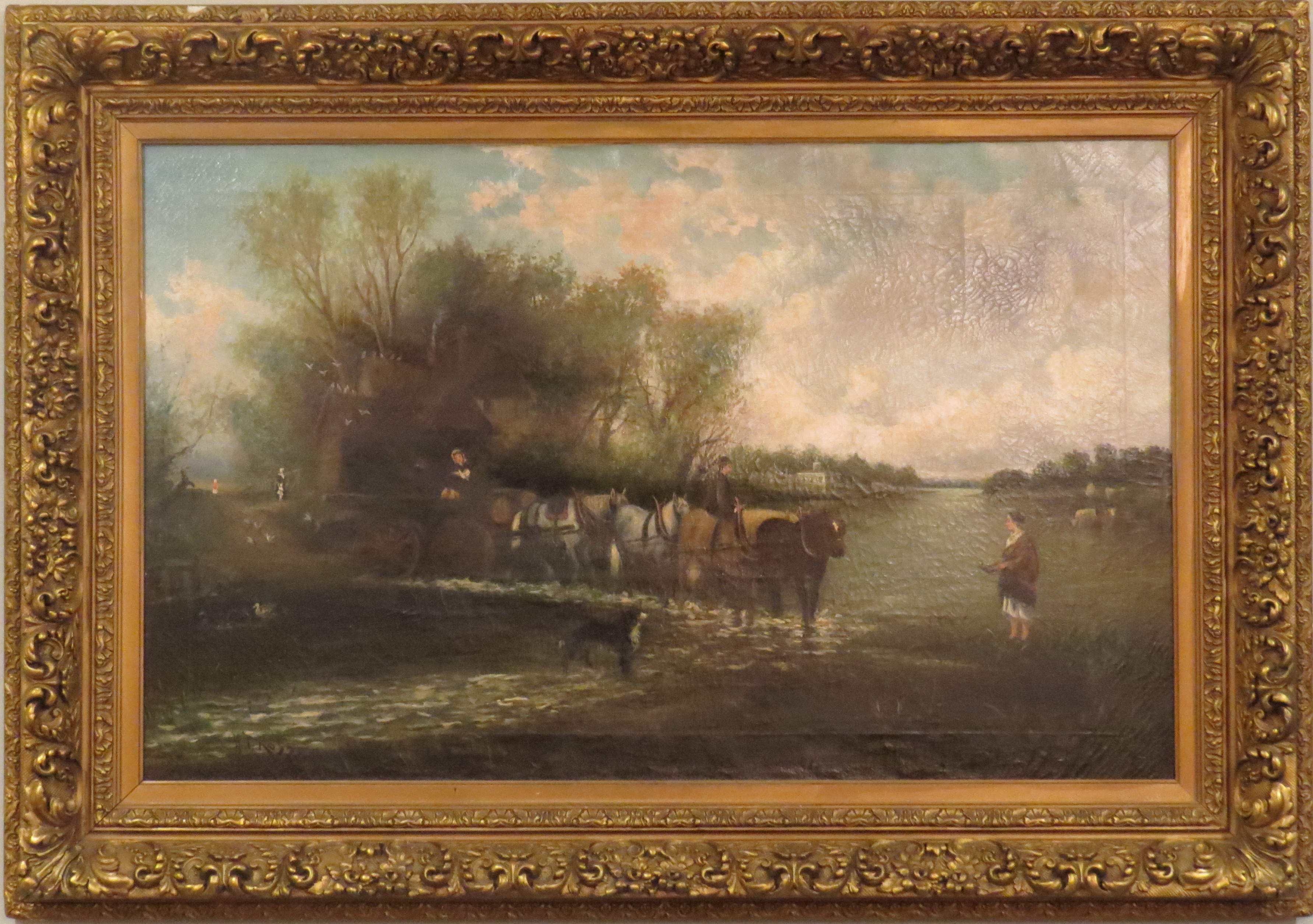 Oil on Canvas, Signed H.T. Ross