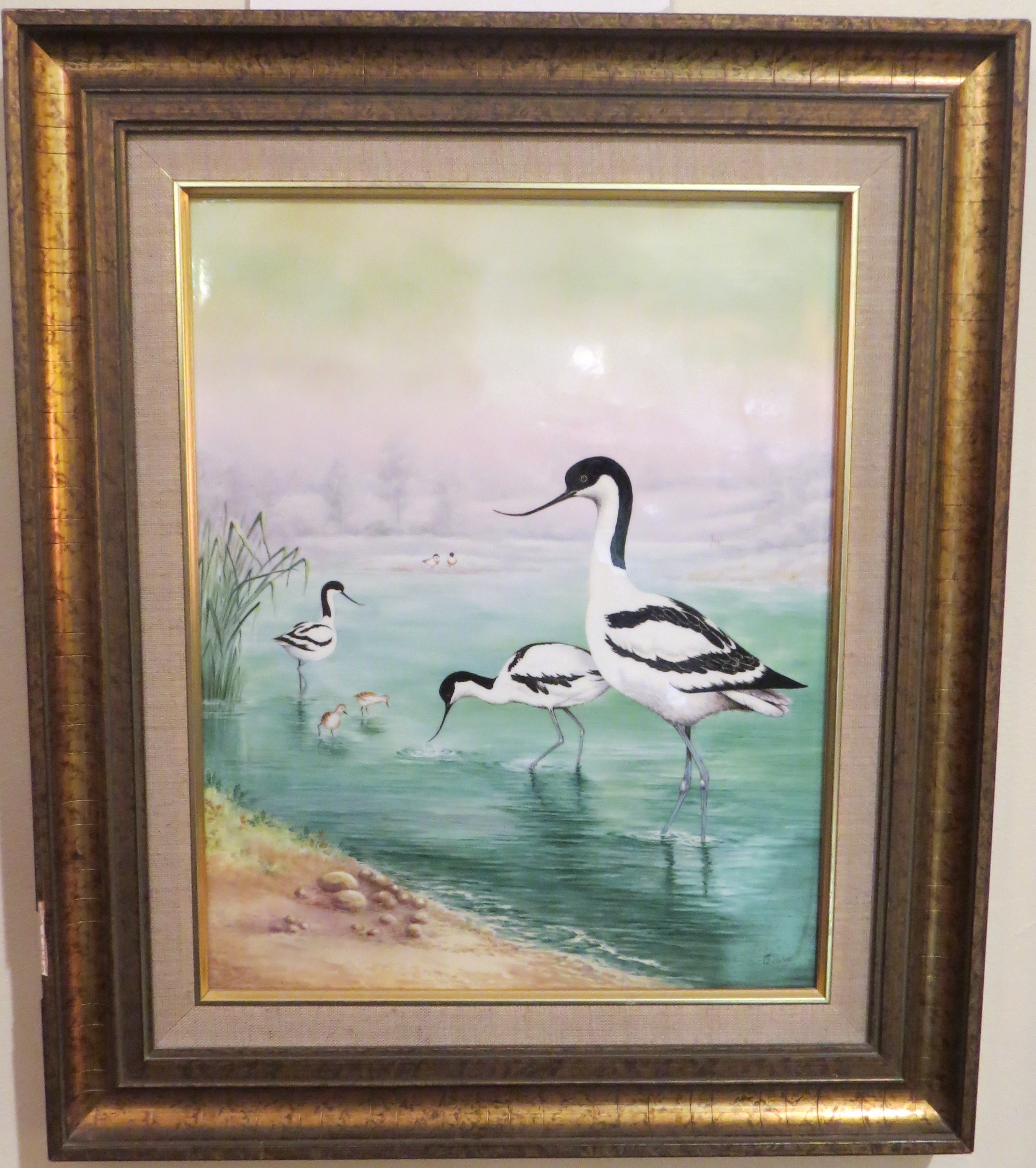 A Boehm Oil Painting on Porcelain; #5 of a Limited Edition of 25