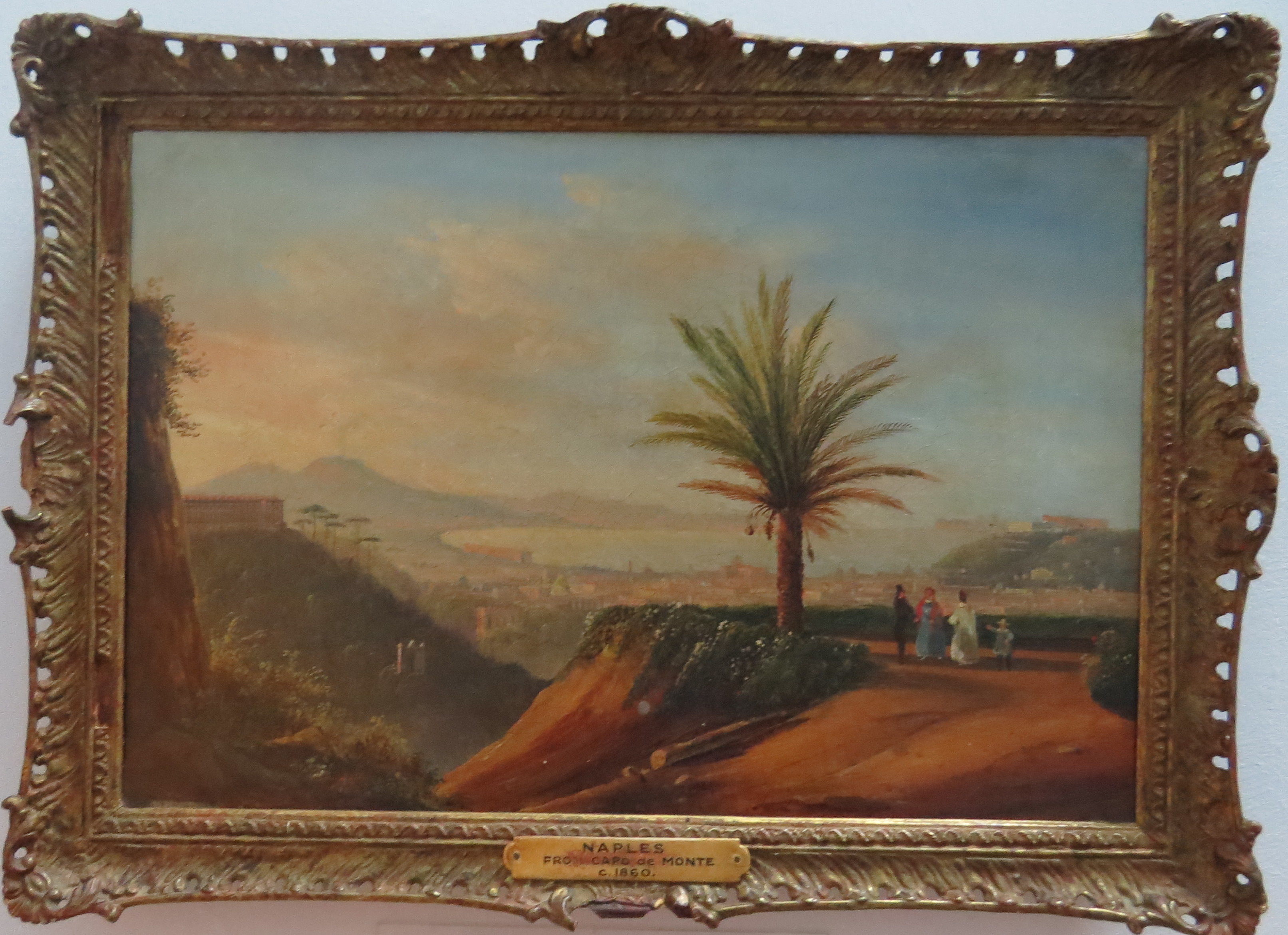 Oil on Canvas of Naples From Capo de Monte