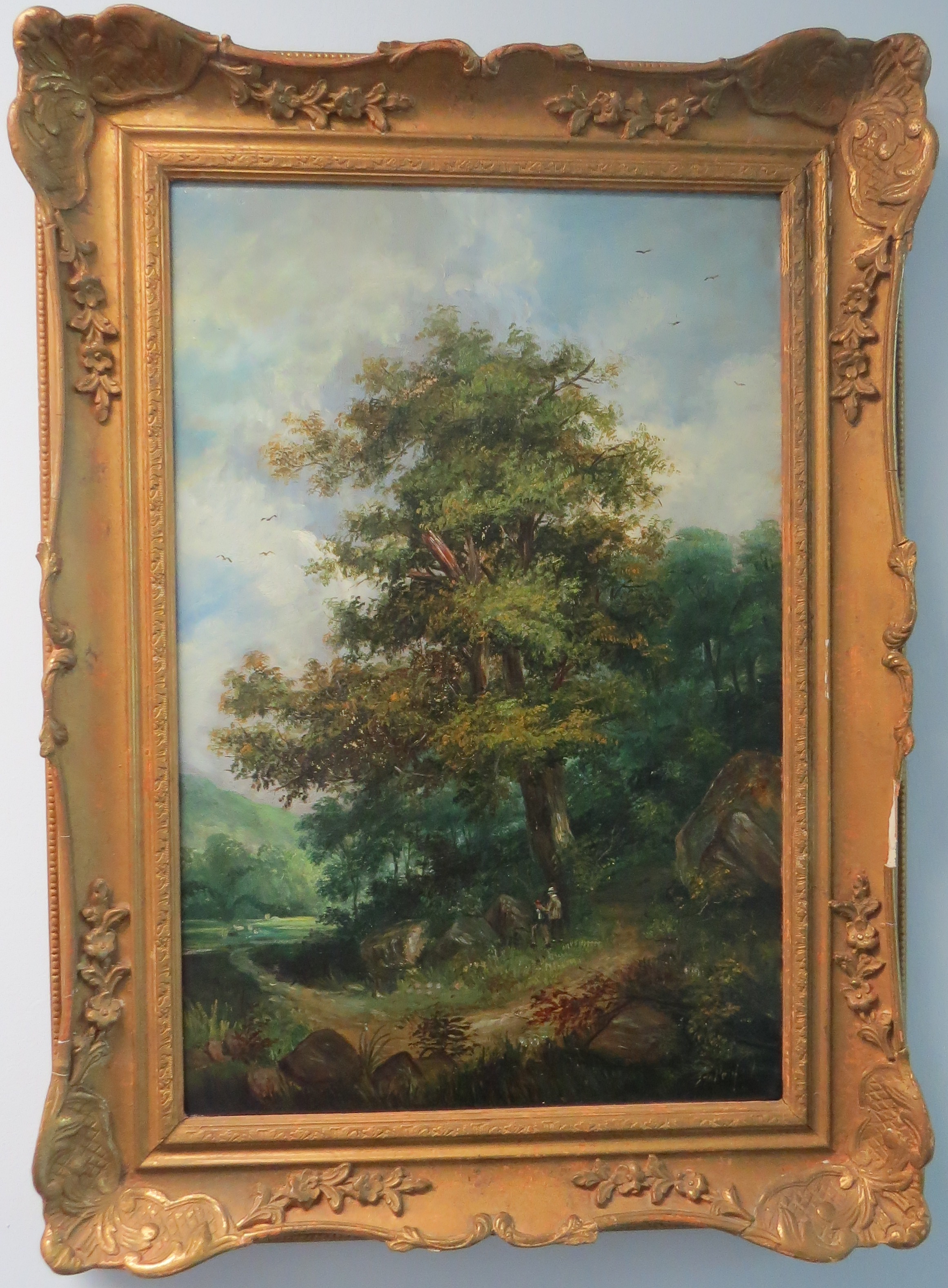 Oil on Canvas of an English Landscape