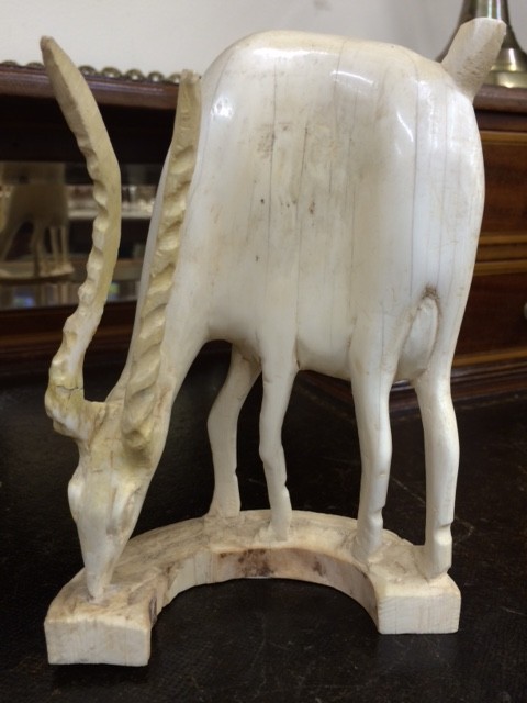 Carved Ivory Antelopes