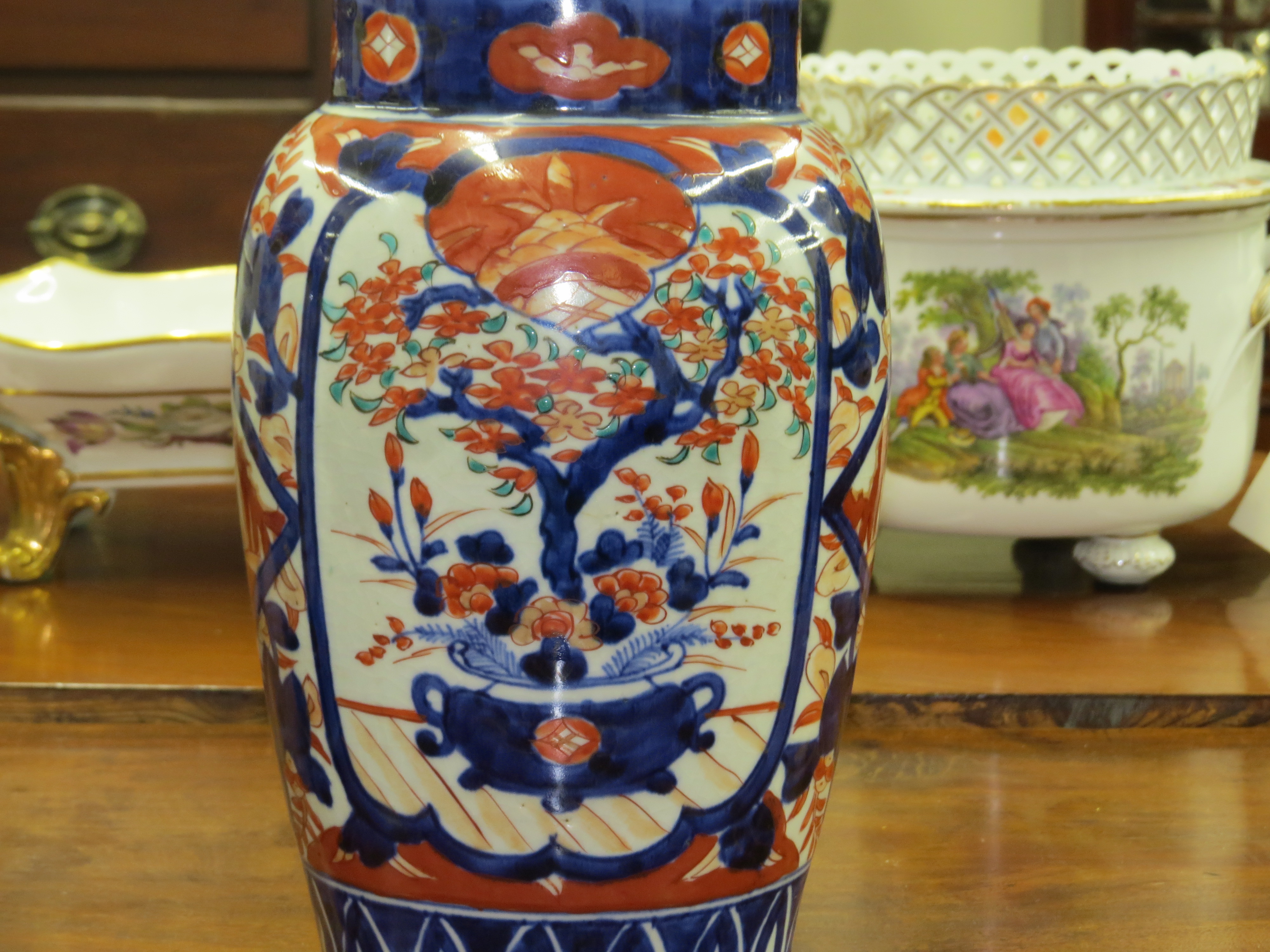 Pair of Japanese Imari Open Vases  (SOLD)