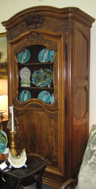 Exceptional French Provincial Walnut Bonnetiere