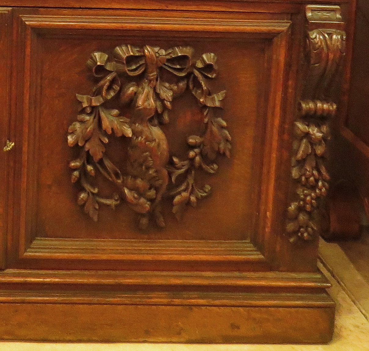 English Oak Hunting Lodge Cabinet  (SOLD)