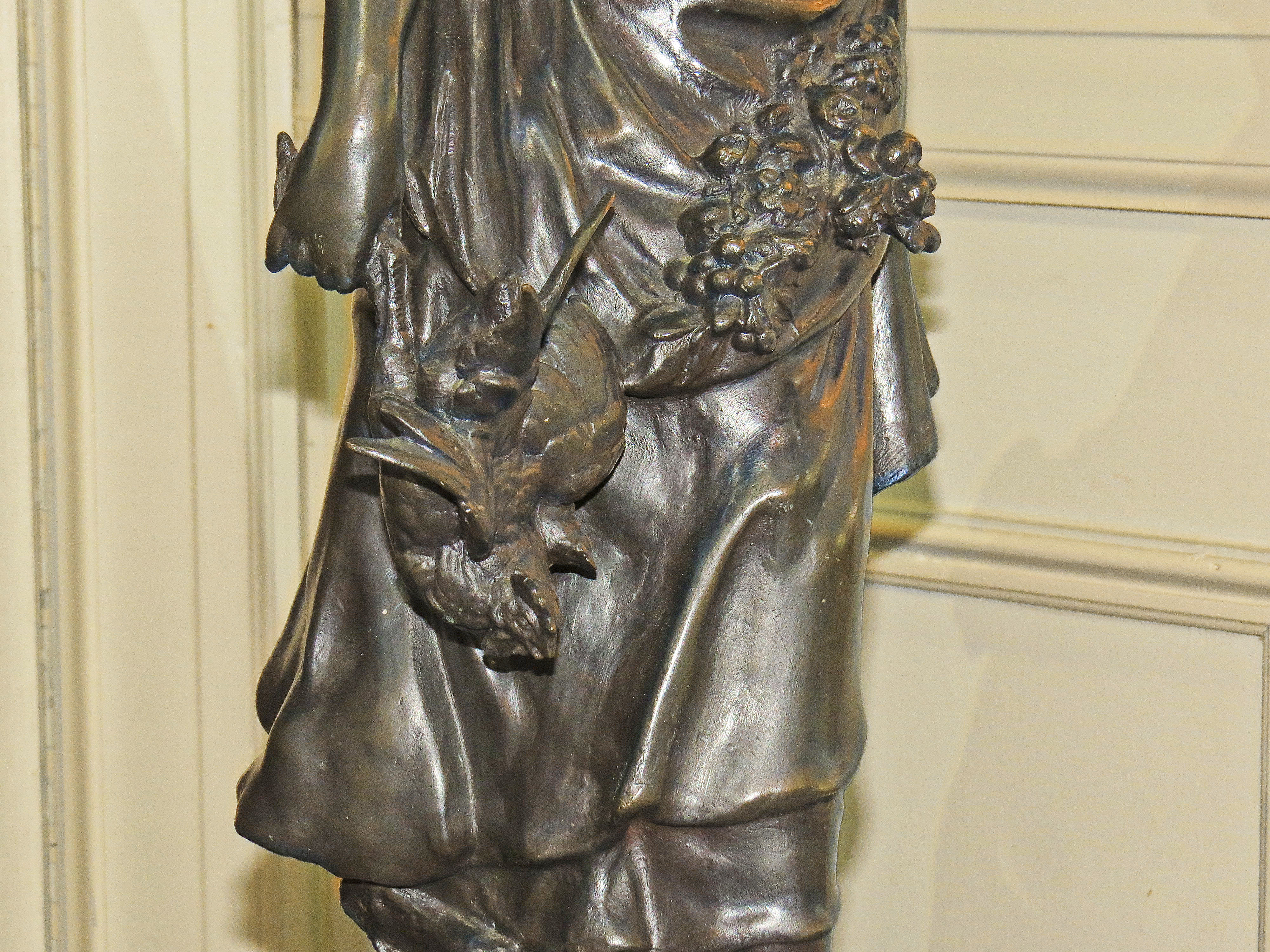 Bronze Sculpture of a Girl From Market