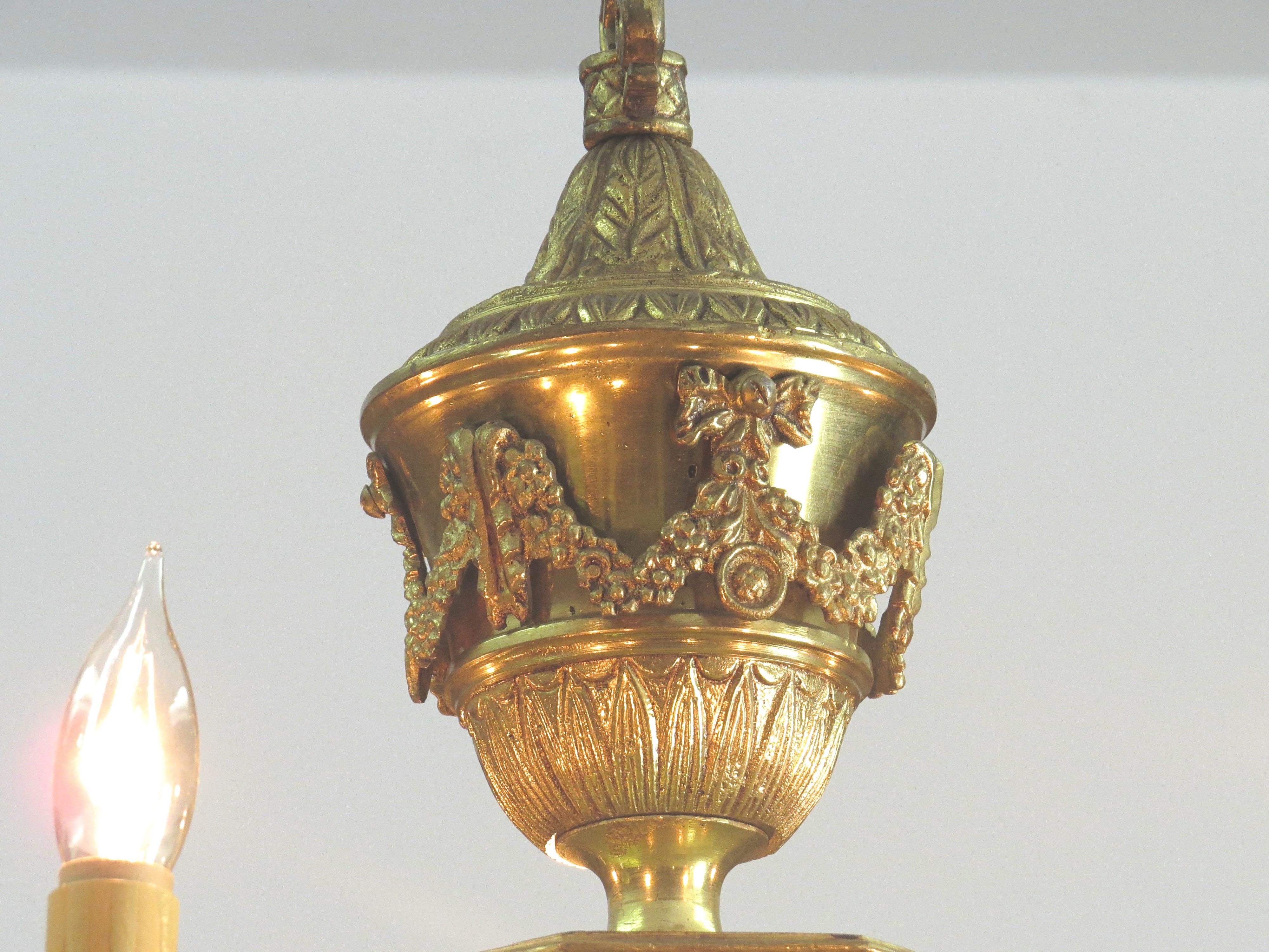 A French Bronze 15 Light Chandelier