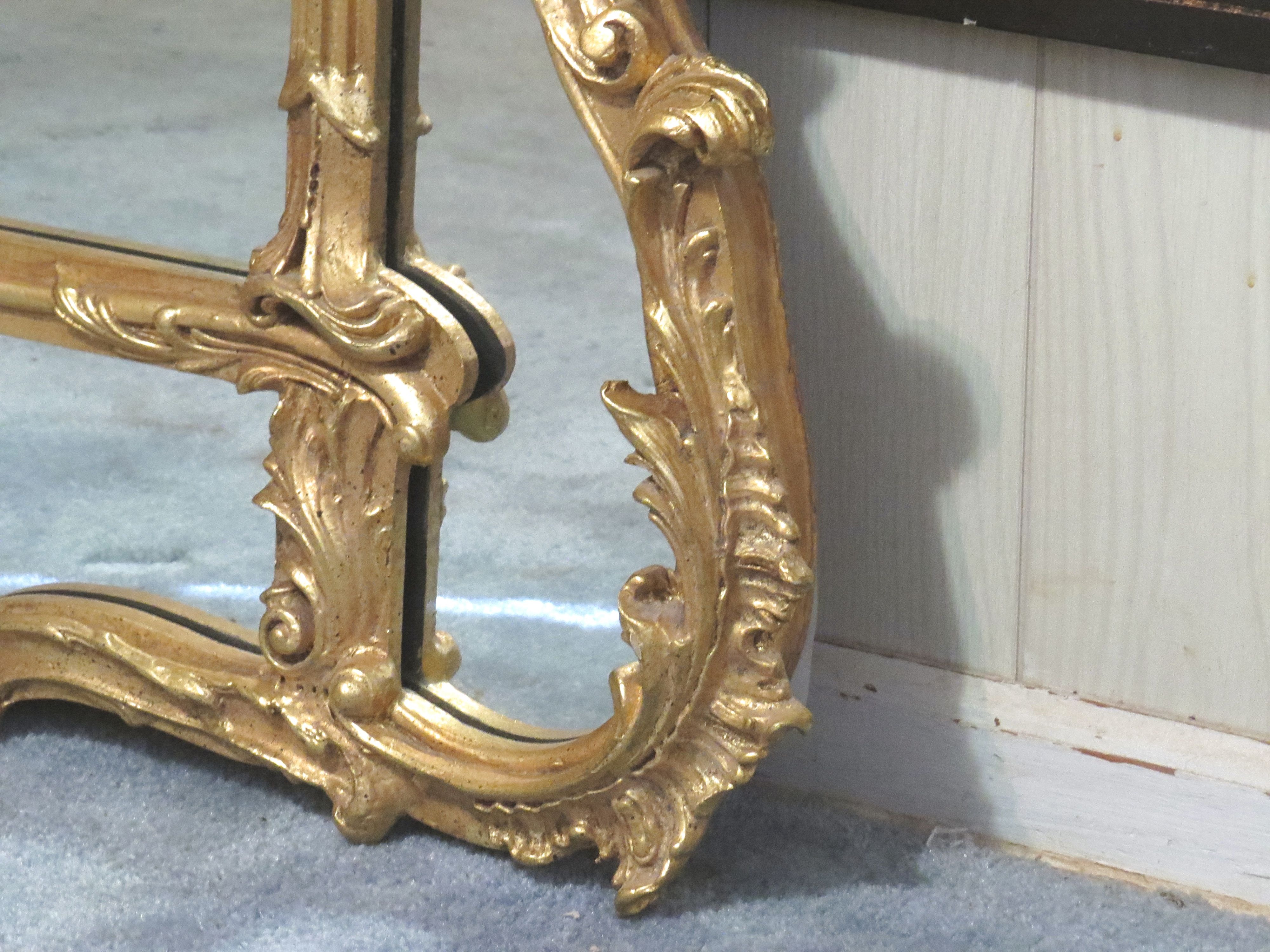 Chippendale Style Decorative Gold and Gilt Mirror  (SOLD)