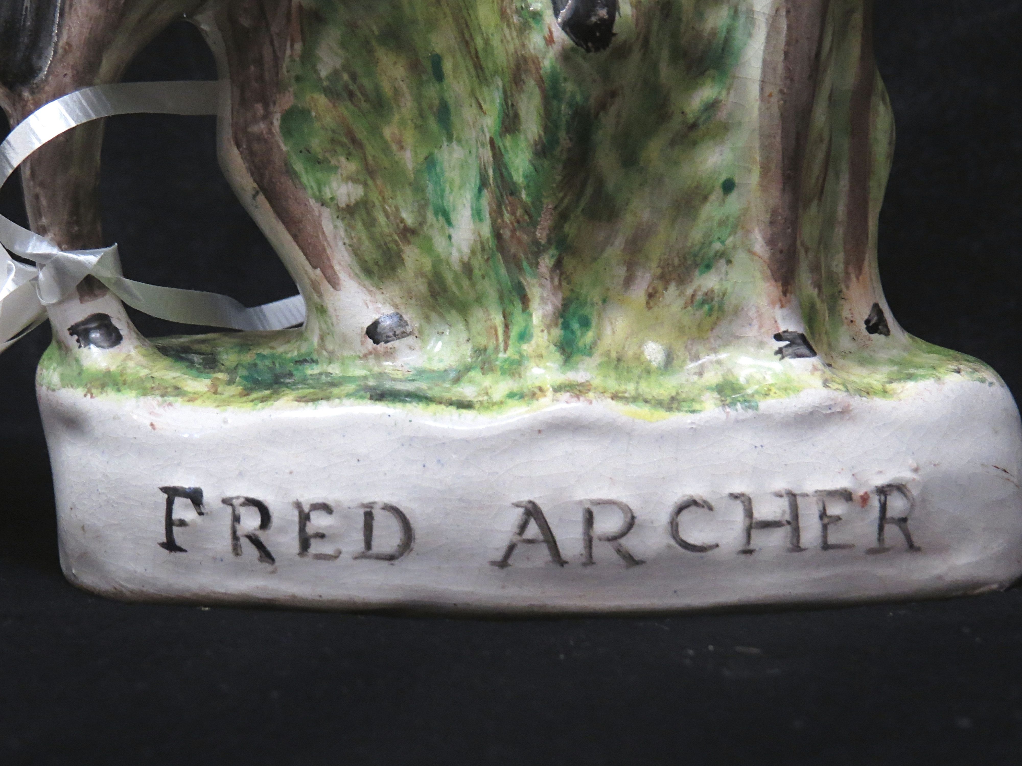 Staffordshire Figure of Fred Archer, English Flat Race Jockey