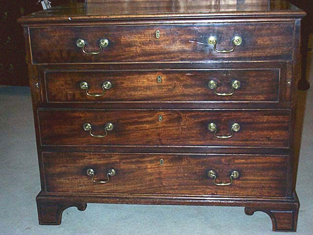 A George III Mahogany Chest Of Drawers