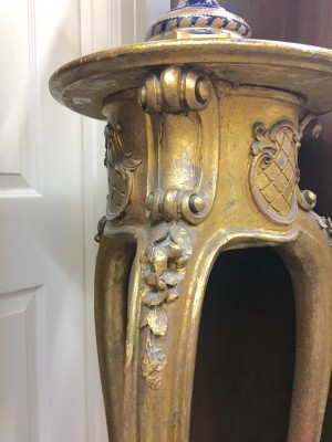Louis XV Style Gold Gilt Pedestal