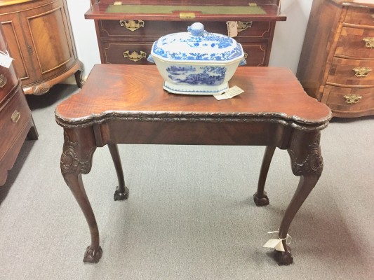 Chippendale Mahogany Card Table