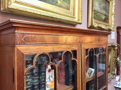 Rosewood Secrétaire Cabinet on Stand