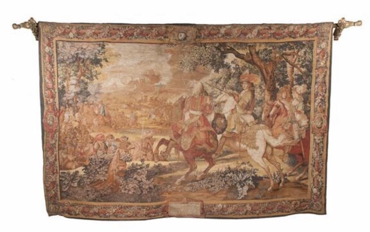 Hanging Tapestry with a Battle Scene